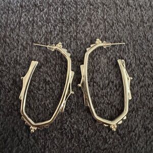 Kendra Scott Gold Geometric Hoop Earrings